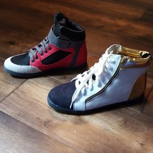 NIB White/Black/Gold Sneaker